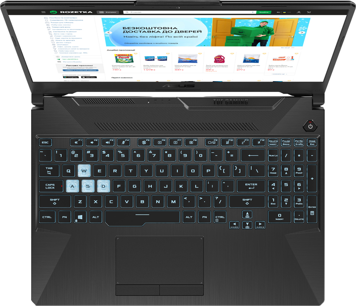 Ноутбук Asus TUF Gaming A15 FA506NFR Graphite Black (FA506NFR-HN091, 90NR0JU7-M005L0)  Фото №5